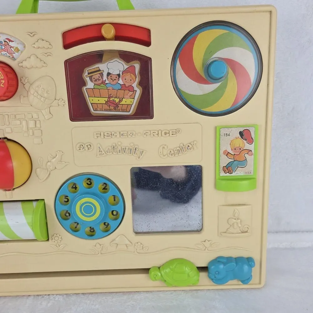 Vintage 1973 Fisher Price Activity Center #134 All Activities Work Fast Ship